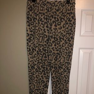 Cheetah print pj/joggers